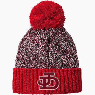New Era Marled Knit Pom Beanie