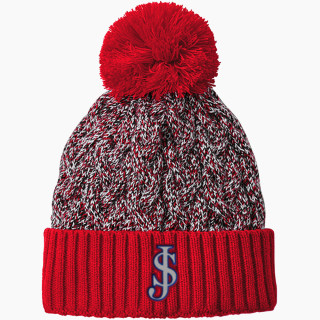 New Era Marled Knit Pom Beanie