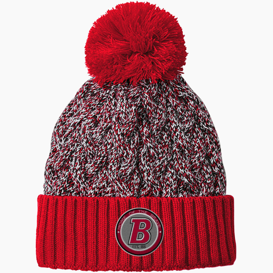 BOISE HIGH SCHOOL ONLINE STORE <span class="pdp-name-mascot">BOISE BRAVES</span> New Era Marled Knit Pom Beanie