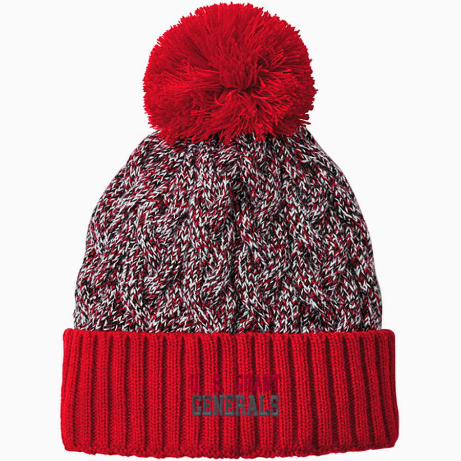 U. S. GRANT HIGH SCHOOL GENERALS New Era Marled Knit Pom Beanie