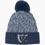 Breck Mustangs <span class="pdp-name-mascot">Breck School Mustangs</span> New Era Marled Knit Pom Beanie Front Thumbnail