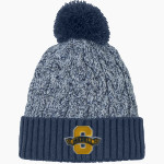 South Iredell Vikings <span class="pdp-name-mascot">South Iredell</span> New Era Marled Knit Pom Beanie Front Thumbnail