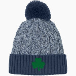 St. Patrick of Heatherdowns Irish <span class="pdp-name-mascot">St. Patrick of Heatherdowns Irish</span> New Era Marled Knit Pom Beanie Front Thumbnail