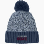 College Prep Cougars <span class="pdp-name-mascot">College Prep Cougars</span> New Era Marled Knit Pom Beanie Front Thumbnail