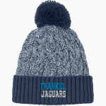 Frankel Jewish Academy Jaguars official sideline store <span class="pdp-name-mascot">Frankel Jewish Academy Jaguars</span> New Era Marled Knit Pom Beanie Front Thumbnail