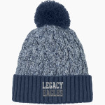 Legacy Eagles <span class="pdp-name-mascot">Legacy Charter Eagles</span> New Era Marled Knit Pom Beanie Front Thumbnail