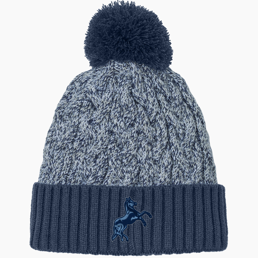 Mannion Mustangs <span class="pdp-name-mascot">Mannion Mustangs</span> New Era Marled Knit Pom Beanie