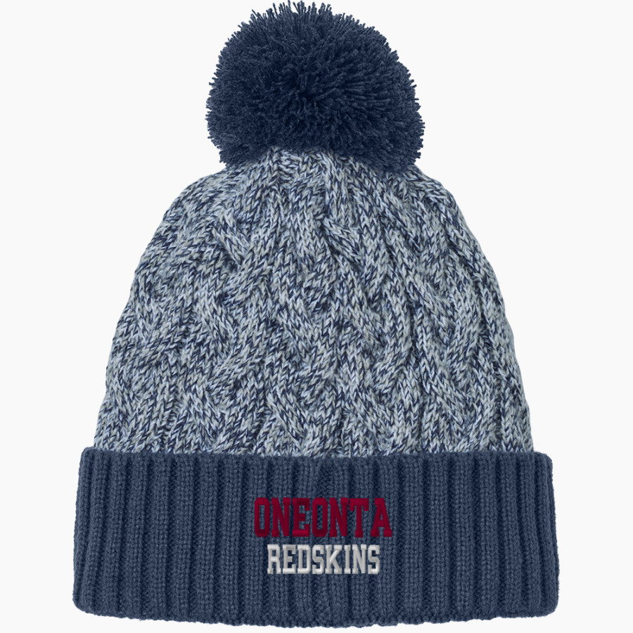Oneonta Redskins <span class="pdp-name-mascot">Oneonta Redskins</span> New Era Marled Knit Pom Beanie