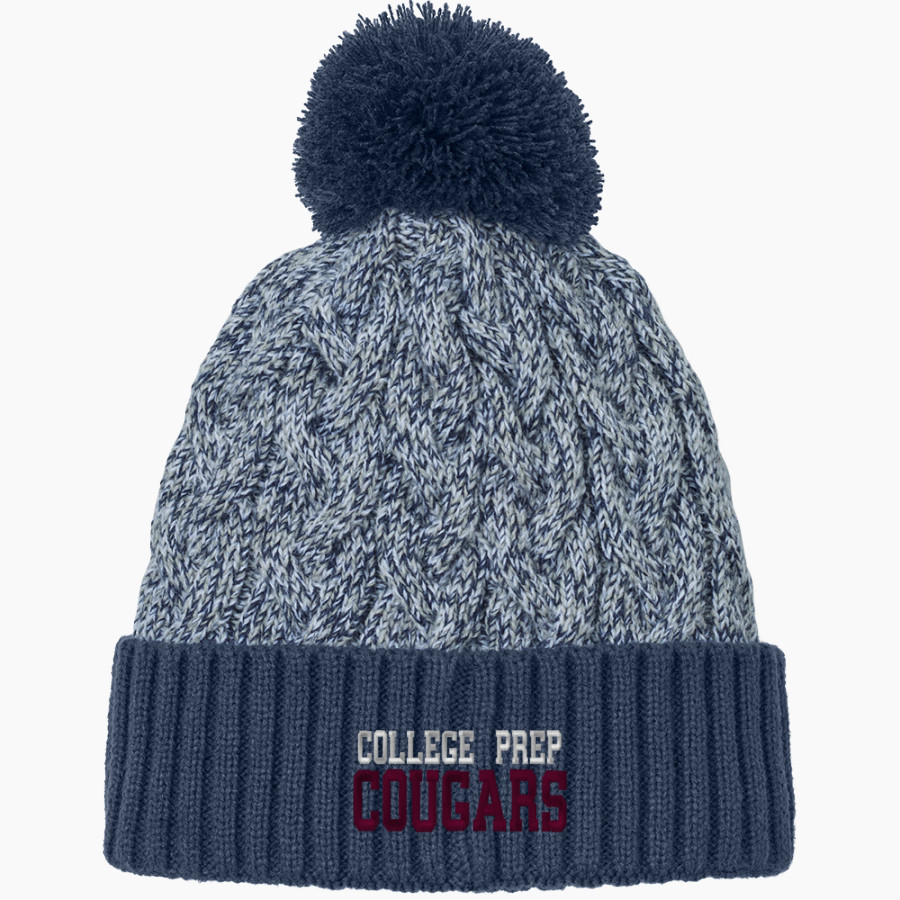 College Prep Cougars <span class="pdp-name-mascot">College Prep Cougars</span> New Era Marled Knit Pom Beanie