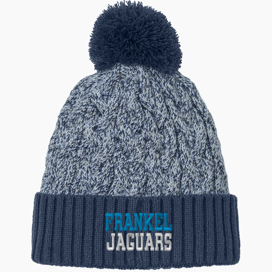 Frankel Jewish Academy Jaguars official sideline store <span class="pdp-name-mascot">Frankel Jewish Academy Jaguars</span> New Era Marled Knit Pom Beanie