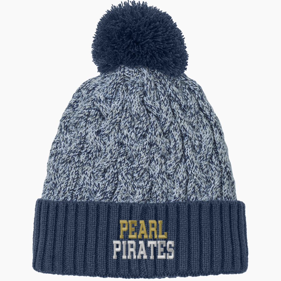 PEARL HIGH SCHOOL PIRATES <span class="pdp-name-mascot">PEARL PIRATES</span> New Era Marled Knit Pom Beanie