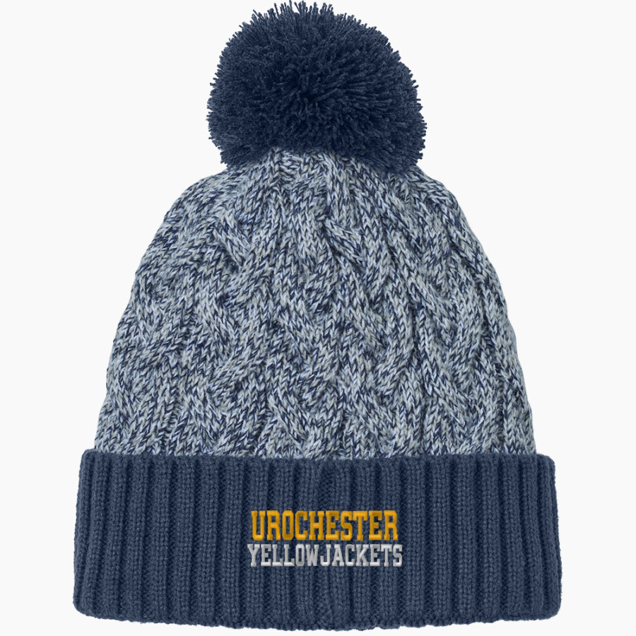 Rochester YellowJackets <span class="pdp-name-mascot">University of Rochester Athletics</span> New Era Marled Knit Pom Beanie