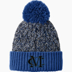 Mason Creek Wolves <span class="pdp-name-mascot">Mason Creek Wolves</span> New Era Marled Knit Pom Beanie Front Thumbnail