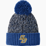 SCOTTS BRANCH HIGH SCHOOL FIGHTING EAGLES <span class="pdp-name-mascot">SCOTTS BRANCH FIGHTING EAGLES</span> New Era Marled Knit Pom Beanie Front Thumbnail