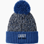 CAREY HIGH SCHOOL BLUE DEVILS <span class="pdp-name-mascot">CAREY BLUE DEVILS</span> New Era Marled Knit Pom Beanie Front Thumbnail