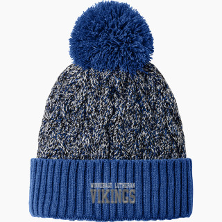 New Era Marled Knit Pom Beanie