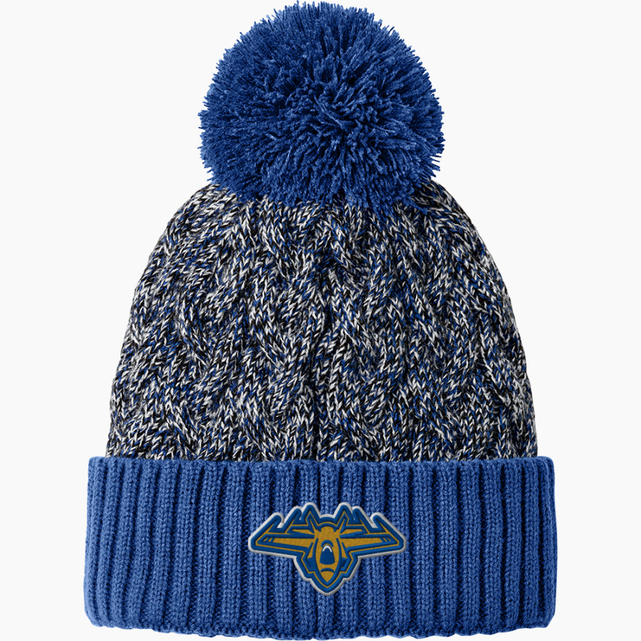 CLYDE HIGH SCHOOL FLIERS <span class="pdp-name-mascot">CLYDE FLIERS</span> New Era Marled Knit Pom Beanie