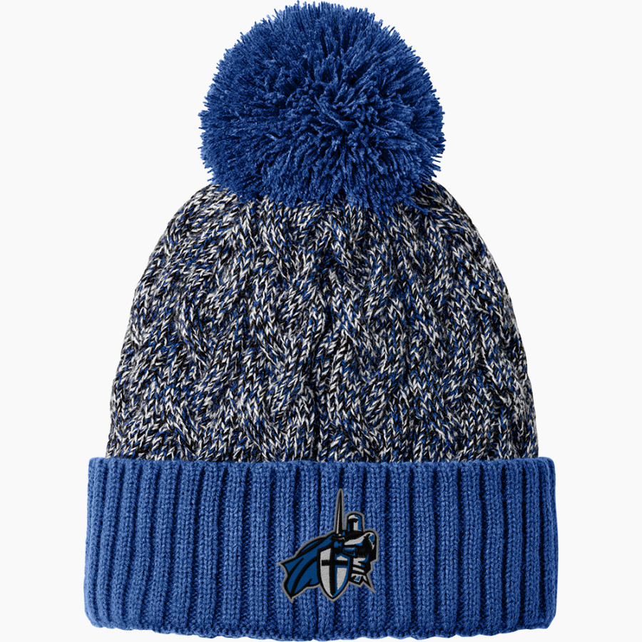 Carbon Christian Crusaders <span class="pdp-name-mascot">Carbon Christian Academy Crusaders</span> New Era Marled Knit Pom Beanie