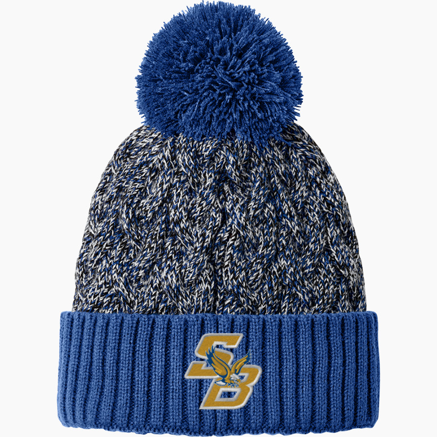 SCOTTS BRANCH HIGH SCHOOL FIGHTING EAGLES <span class="pdp-name-mascot">SCOTTS BRANCH FIGHTING EAGLES</span> New Era Marled Knit Pom Beanie