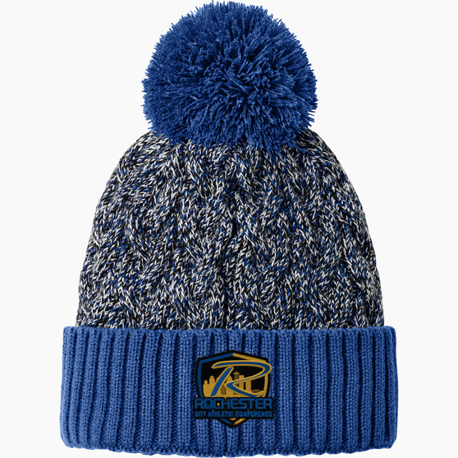 Rochester City School District <span class="pdp-name-mascot">Rochester City School District</span> New Era Marled Knit Pom Beanie