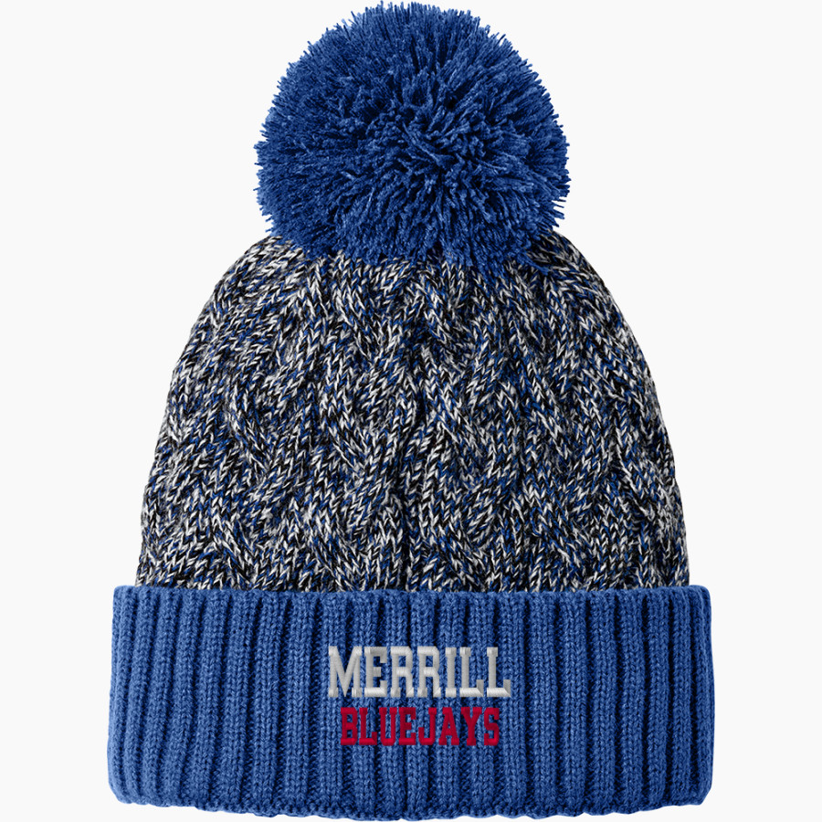 Merrill Bluejays <span class="pdp-name-mascot">Merrill Bluejays</span> New Era Marled Knit Pom Beanie