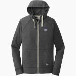 Indian Creek Panthers New Era Men's Sueded Cotton Blend Full-Zip Hoodie Front Thumbnail