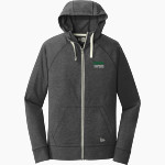 Greenbrier Panthers New Era Men's Sueded Cotton Blend Full-Zip Hoodie Front Thumbnail