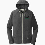 Mount Alvernia Academy Hawks New Era Men's Sueded Cotton Blend Full-Zip Hoodie Front Thumbnail