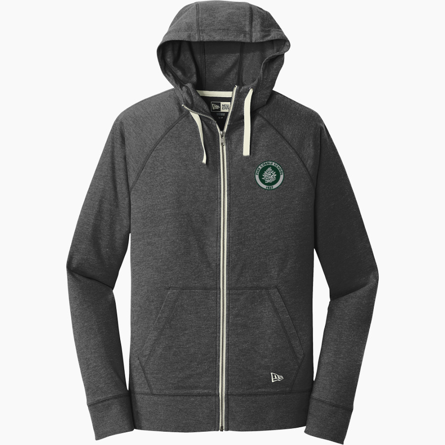 Pine Cobble Pine Cobble New Era Men's Sueded Cotton Blend Full-Zip Hoodie