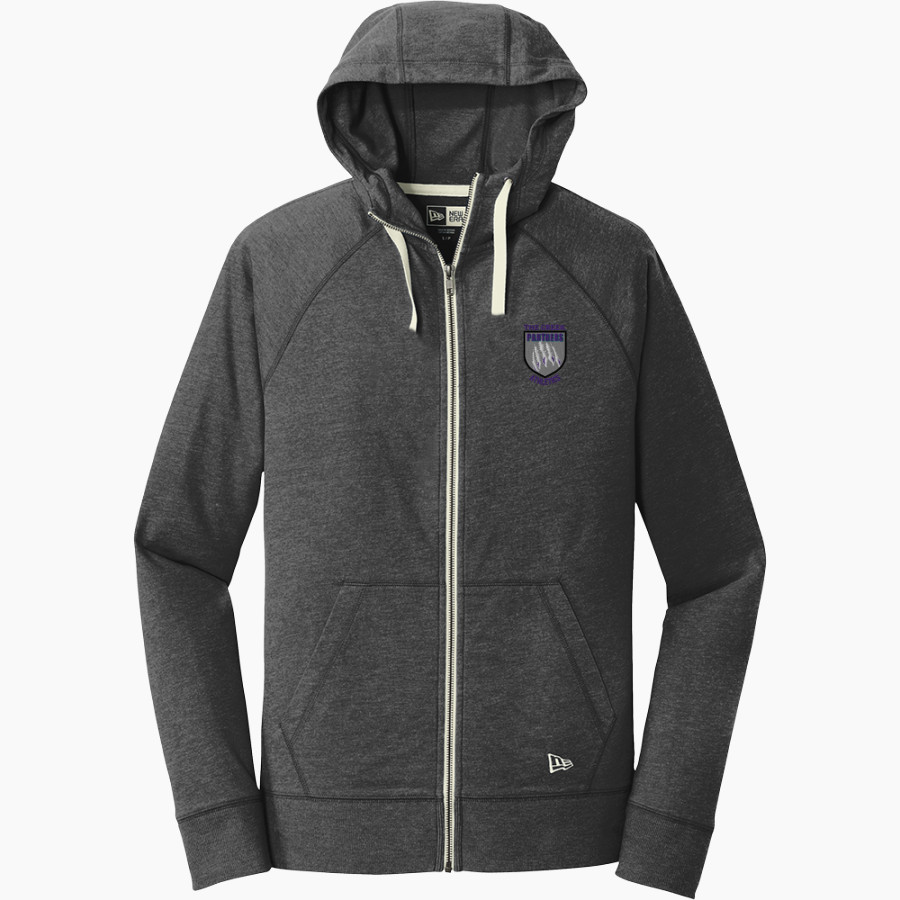 Indian Creek Panthers New Era Men's Sueded Cotton Blend Full-Zip Hoodie