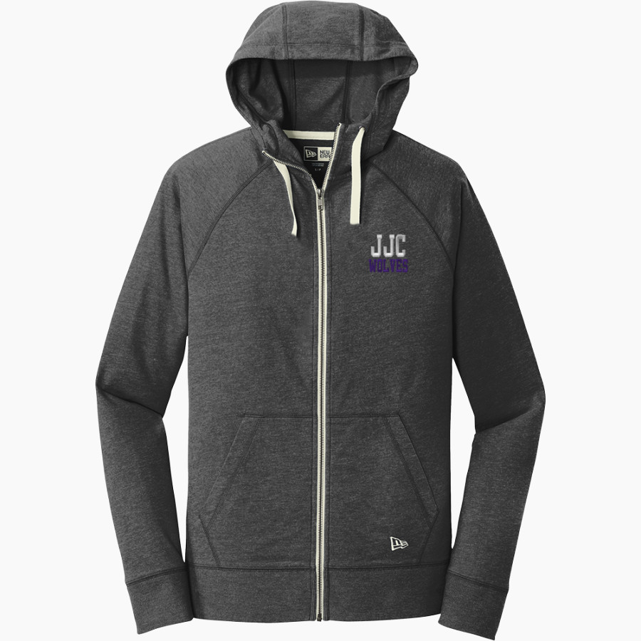 JJC Wolves <span class="pdp-name-mascot">JJC Wolves</span> New Era Men's Sueded Cotton Blend Full-Zip Hoodie