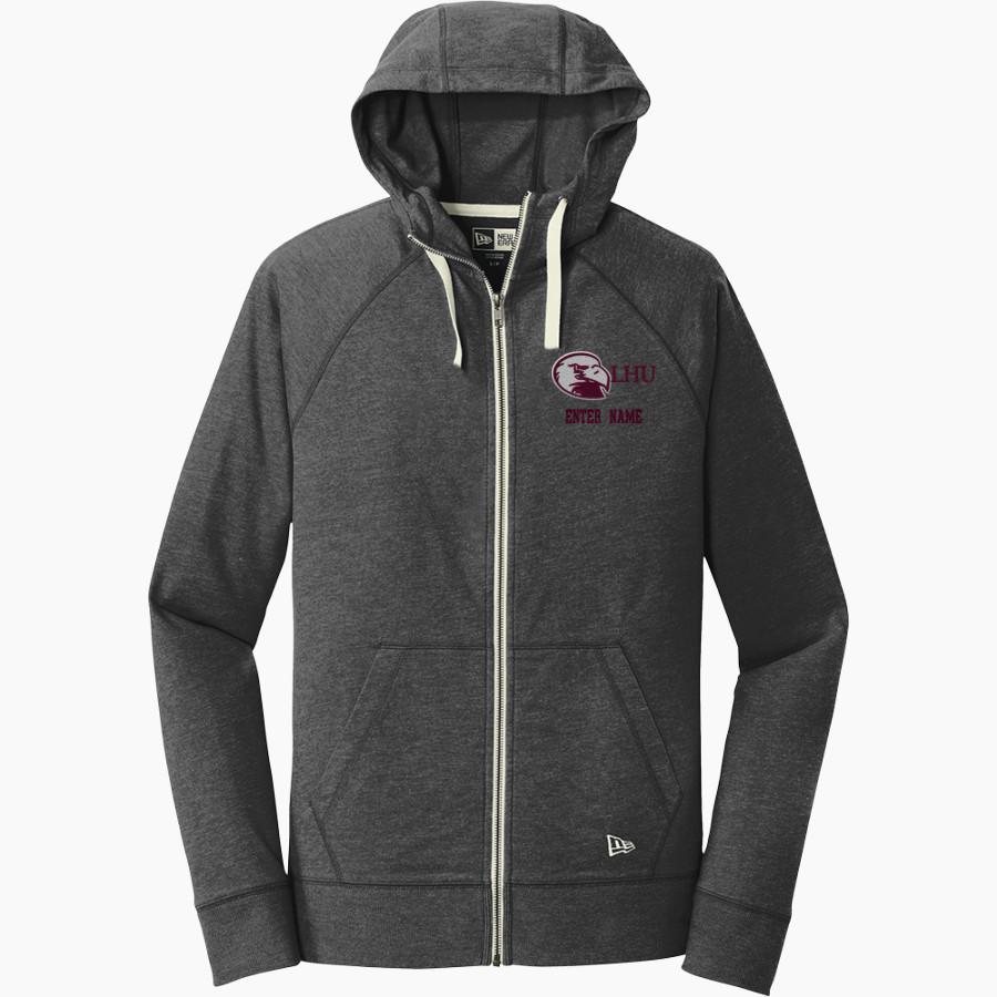 Lock Haven Bald Eagles <span class="pdp-name-mascot">Lock Haven University Bald Eagles</span> New Era Men's Sueded Cotton Blend Full-Zip Hoodie