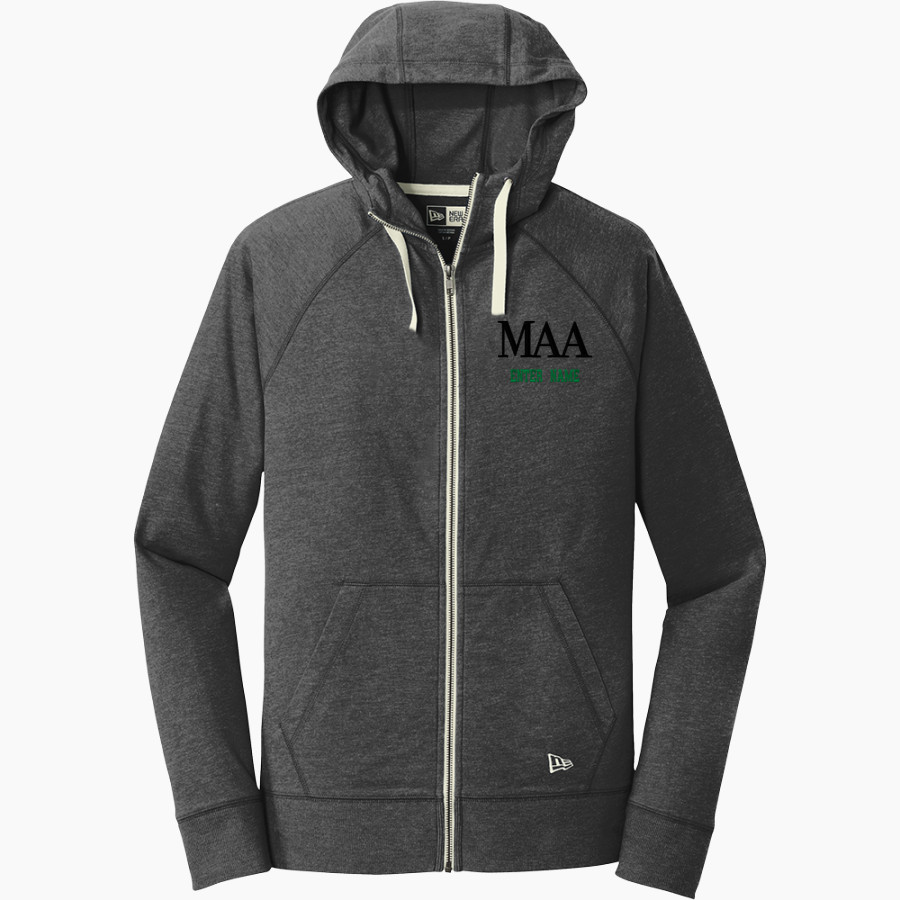 Mount Alvernia Academy Hawks New Era Men's Sueded Cotton Blend Full-Zip Hoodie