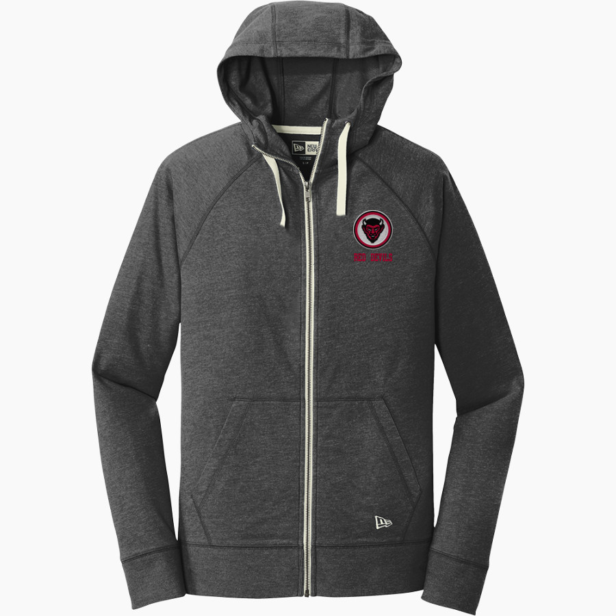 Chaffee Red Devils <span class="pdp-name-mascot">Chaffee Schools Red Devils</span> New Era Men's Sueded Cotton Blend Full-Zip Hoodie