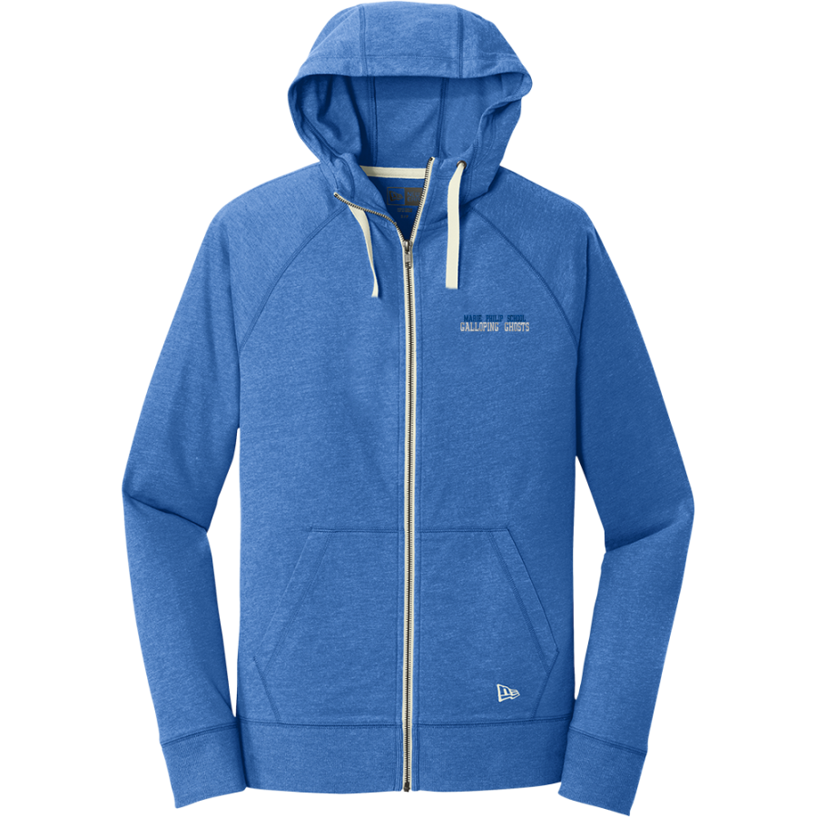Marie Philip School Galloping Ghosts <span class="pdp-name-mascot">Marie Philip School Galloping Ghosts</span> New Era Men's Sueded Cotton Blend Full-Zip Hoodie