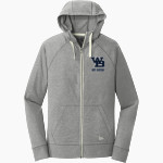 West Babylon Eagles New Era Men's Sueded Cotton Blend Full-Zip Hoodie Front Thumbnail