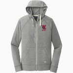 West Lafayette Jr-Sr High School Red Devils Online Store New Era Men's Sueded Cotton Blend Full-Zip Hoodie Front Thumbnail