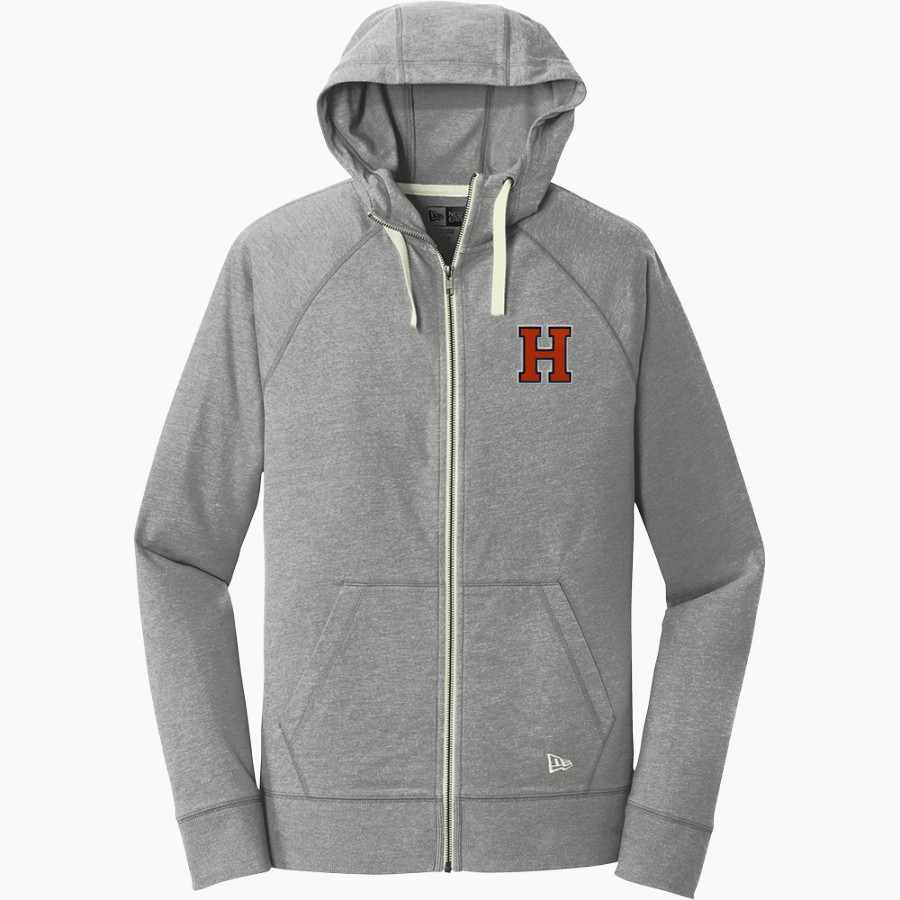Hope College Online Athletics Store <span class="pdp-name-mascot">Hope Flying Dutch</span> New Era Men's Sueded Cotton Blend Full-Zip Hoodie