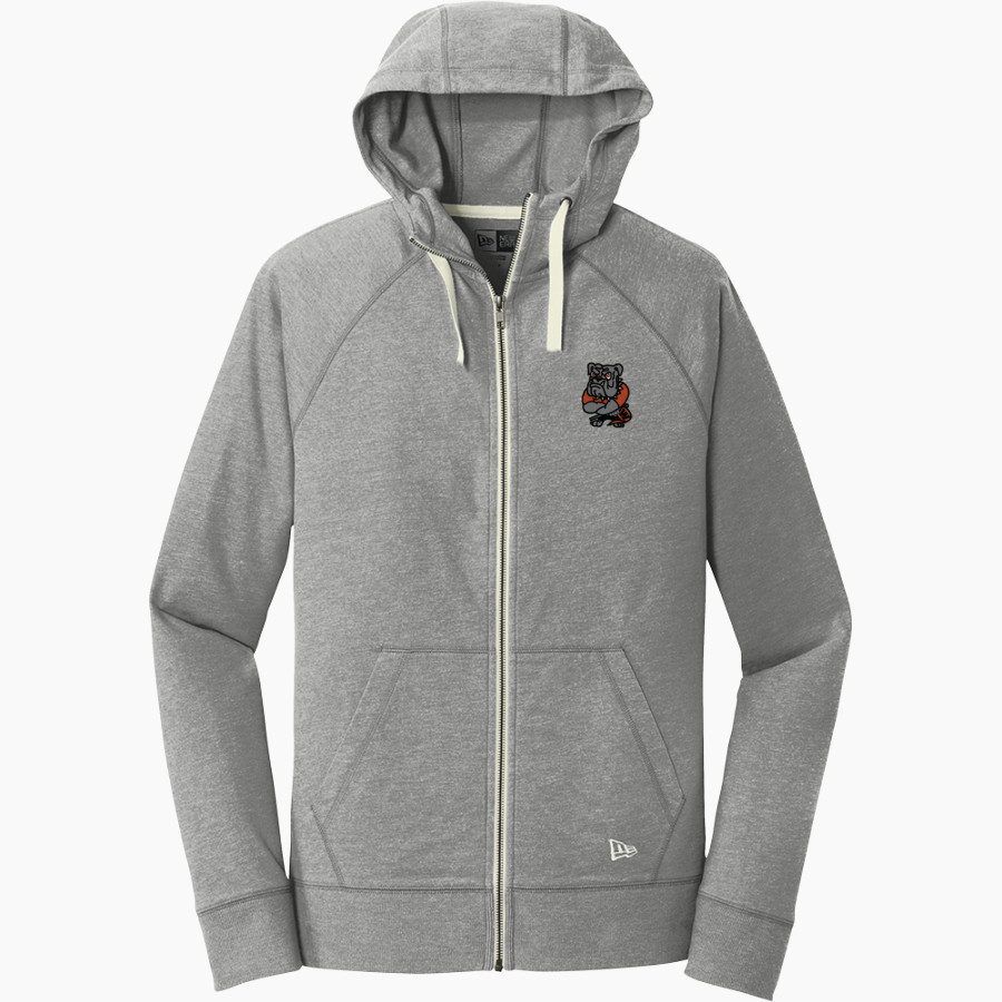 WATERLOO HIGH SCHOOL BULLDOGS <span class="pdp-name-mascot">WATERLOO BULLDOGS</span> New Era Men's Sueded Cotton Blend Full-Zip Hoodie