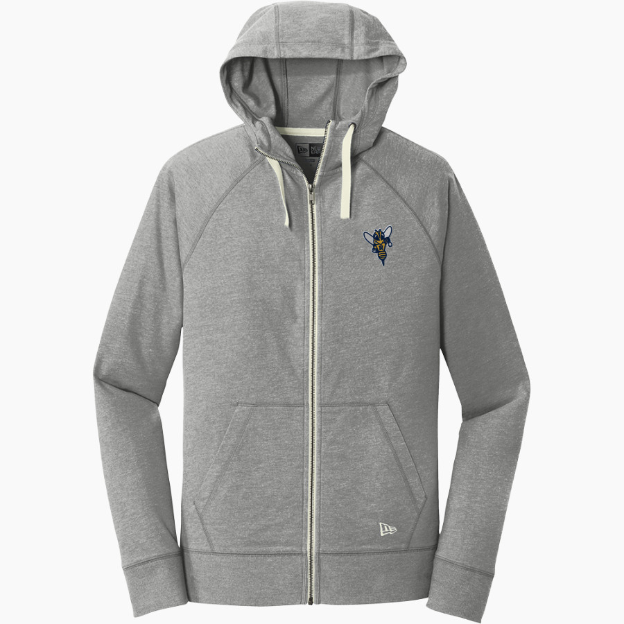 Rochester YellowJackets New Era Men's Sueded Cotton Blend Full-Zip Hoodie