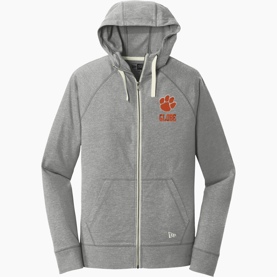 Globe Tigers New Era Men's Sueded Cotton Blend Full-Zip Hoodie