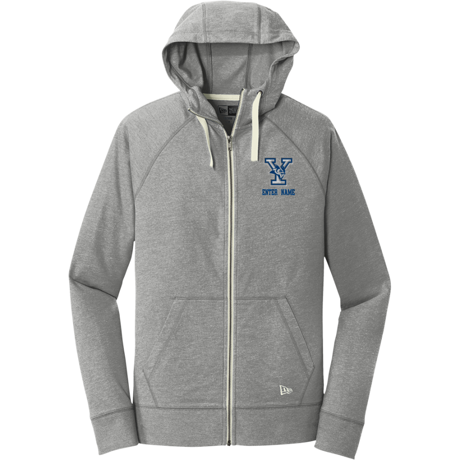 YANTIS HIGH SCHOOL OWLS <span class="pdp-name-mascot">YANTIS OWLS</span> New Era Men's Sueded Cotton Blend Full-Zip Hoodie