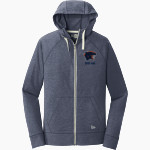 Oswego Panthers <span class="pdp-name-mascot">Oswego Panthers</span> New Era Men's Sueded Cotton Blend Full-Zip Hoodie Front Thumbnail