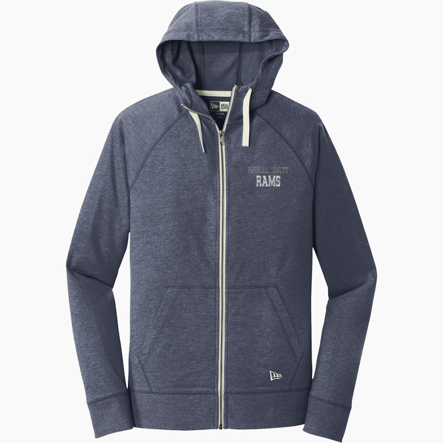 PURNELL SWETT SENIOR HIGH SCHOOL RAMS <span class="pdp-name-mascot">PURNELL SWETT RAMS</span> New Era Men's Sueded Cotton Blend Full-Zip Hoodie