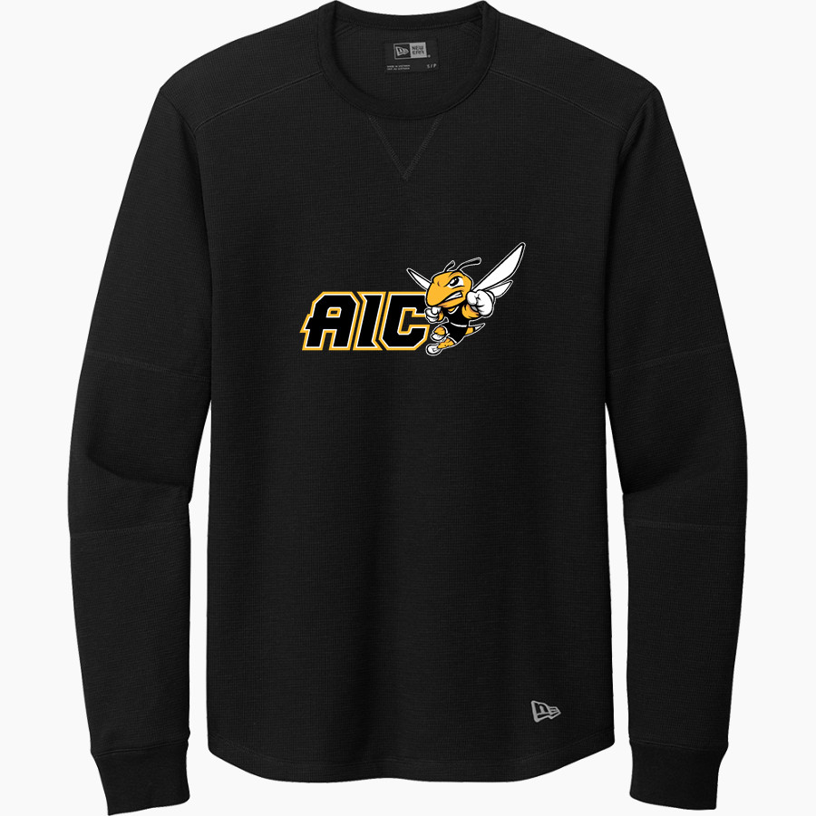 AIC Yellow Jackets Sideline Store New Era Thermal Long Sleeve Tee