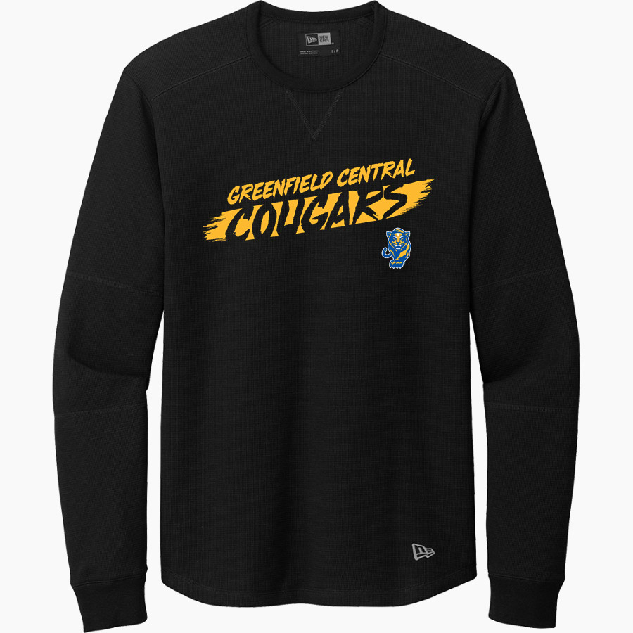 Greenfield Central Cougars Online Store <span class="pdp-name-mascot">Greenfield-Central Cougars</span> New Era Thermal Long Sleeve Tee
