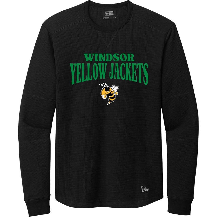 WINDSOR HIGH SCHOOL YELLOW JACKETS <span class="pdp-name-mascot">WINDSOR YELLOW JACKETS</span> New Era Thermal Long Sleeve Tee