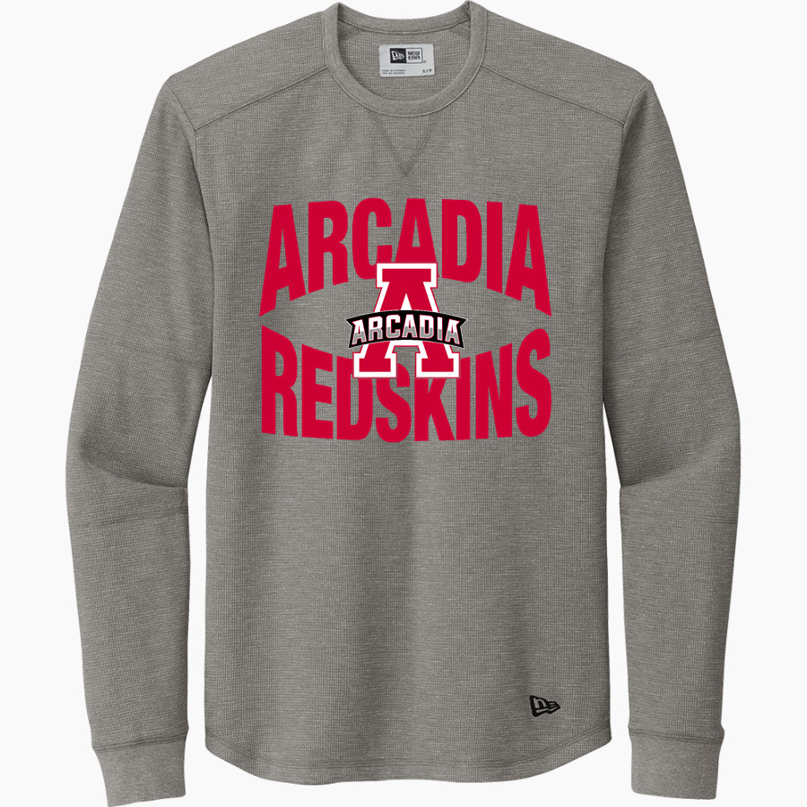 ARCADIA REDSKINS #redskinnation <span class="pdp-name-mascot">ARCADIA REDSKINS</span> New Era Thermal Long Sleeve Tee