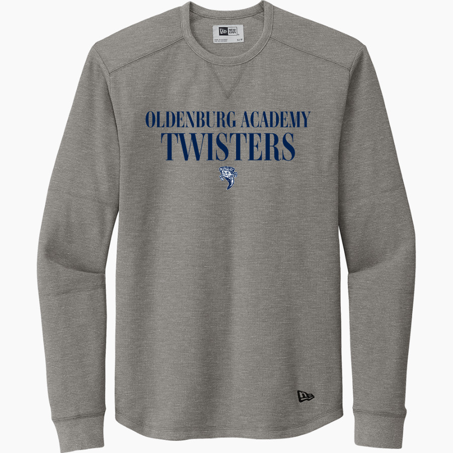 OLDENBURG ACADEMY TWISTERS <span class="pdp-name-mascot">OLDENBURG ACADEMY TWISTERS</span> New Era Thermal Long Sleeve Tee