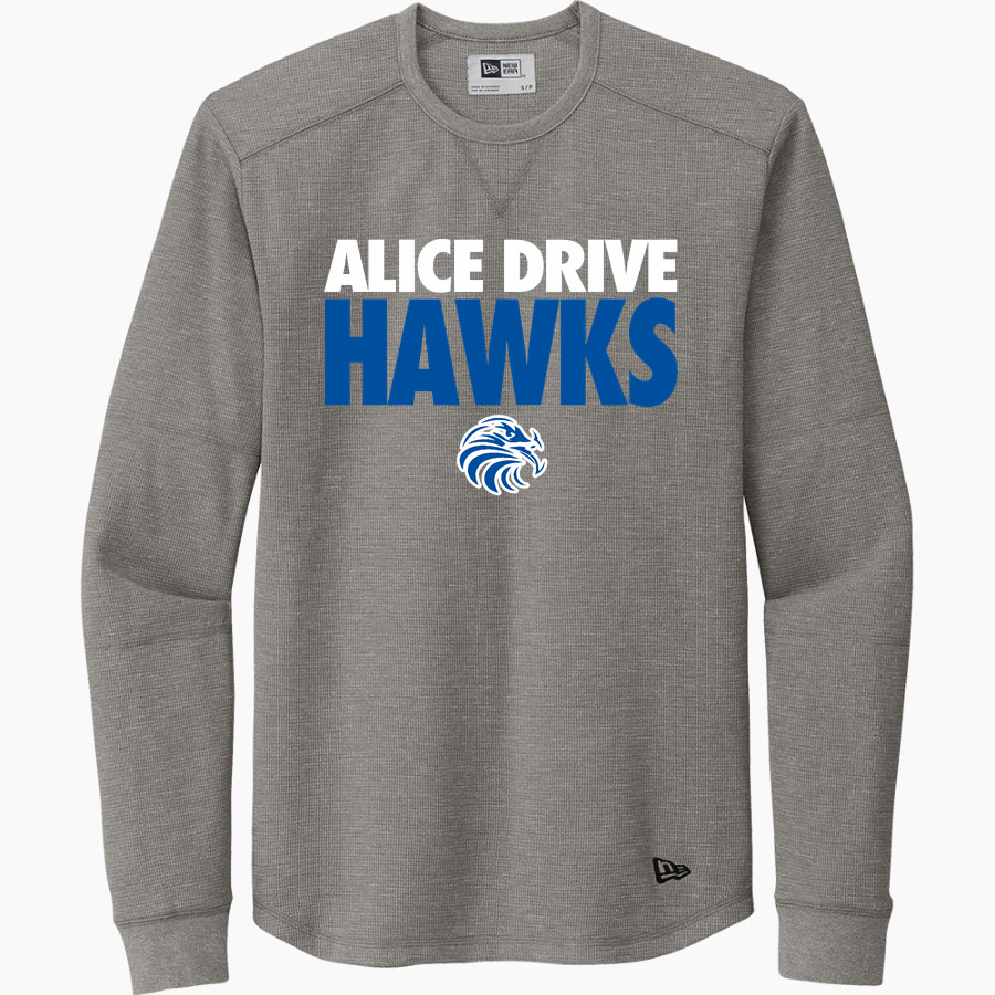 Alice Drive Hawks New Era Thermal Long Sleeve Tee